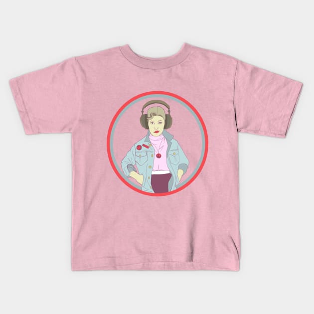 High School Princess Kids T-Shirt by cinnamonsnaps